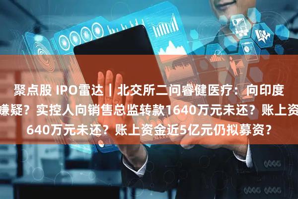 聚点股 IPO雷达|北交所二问睿健医疗:向印度乐普销售存利益输送嫌疑?实控人向销售总监转款1640万元未还?账上资金近5亿元仍拟募资?